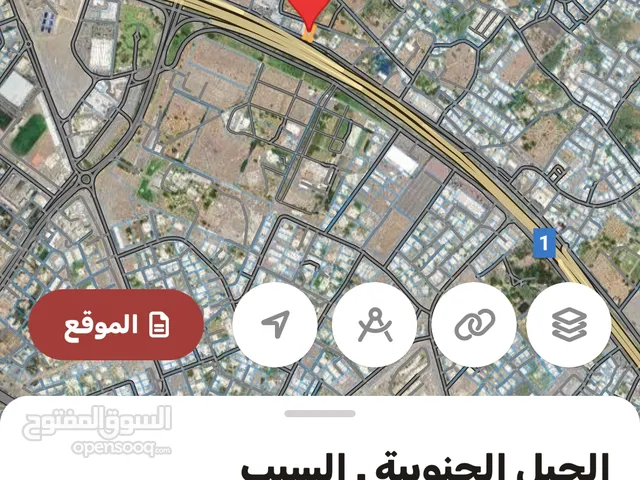 للبيع ارض سكني تجاري مساحة 1200 متر الحيل الشماليه اول خط من شارع السلطان قابوس