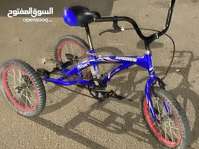 سيكل ابو ثلاث عجلات لون ازرق
