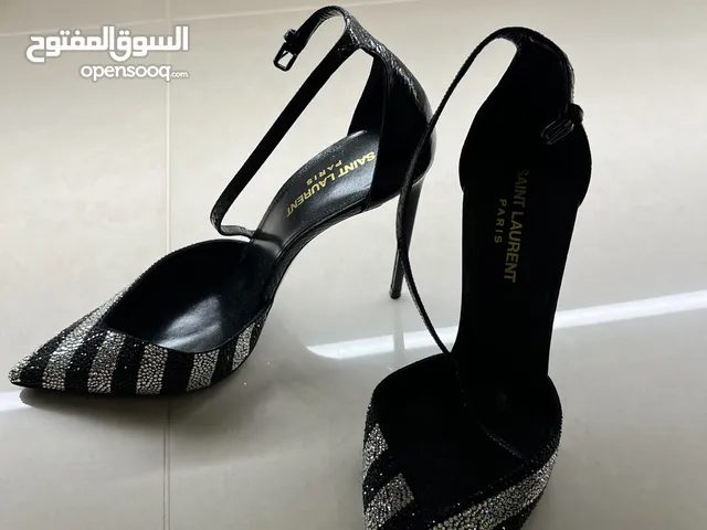 SAINT LAURENT BLACK HIGH HEELS 37.5
