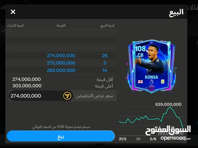 Fifa Accounts and Characters for Sale in Cairo