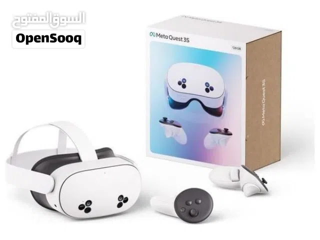 نظارات الواقع الافتراضي meta quest 3s مع جميع ملحقات و إكسسوارات الثانوية