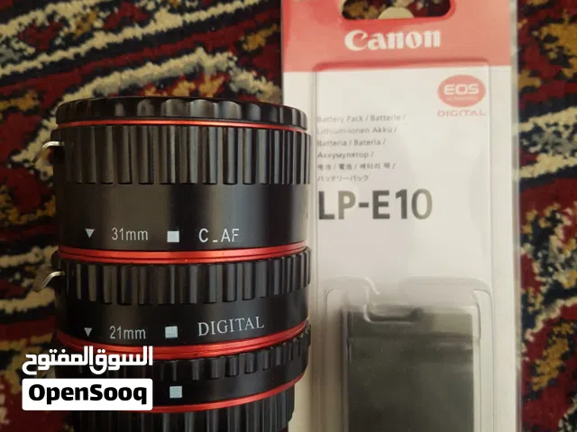 توصيلة عدسة لتصوير المايكرو+بطارية كانون جديدة