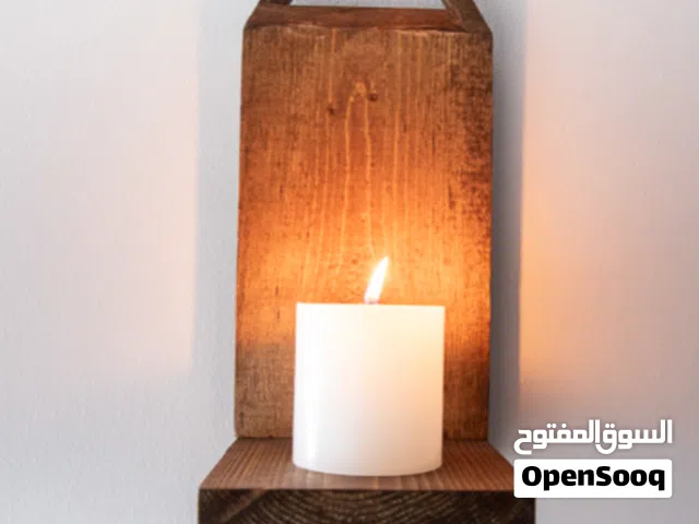 أباجورة جدارية خشبية مودرن – صناعة يدوية بتصميم فاخر