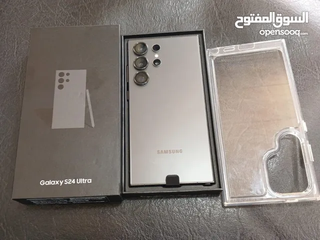 اخو الجديد Samsung S24 Altra رام 12 جيجا 256 أغراضة والكرتونه الأصلية شغال كفاله الشركة ضايل 11 شهر