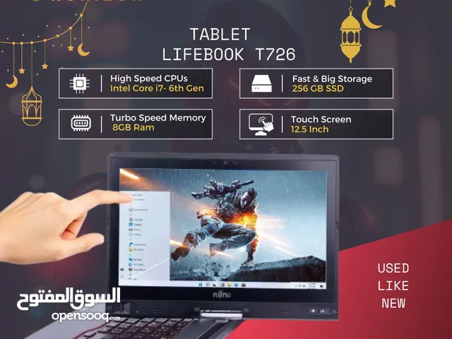 USED Fujitsu Tablet LIFEBOOK T726 - تابلت فوجيتسو شاشة متحركة تاتش