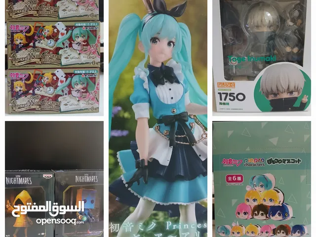 pre owned figures Miku, Len and Rin, Toge Inumaki nendoroid and little nightmares figures