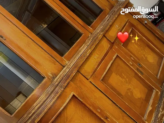 بوفيه خشب زان مع قزاز
