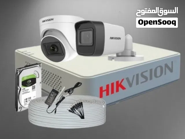 عرض مميز – كاميرات مراقبة Hikvision 2MP مع تركيب كامل وكفالة سنة