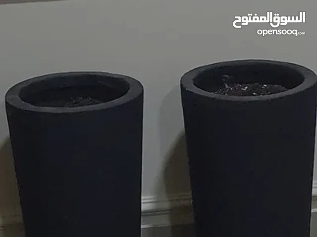 أصيص اسود كبير black big vase