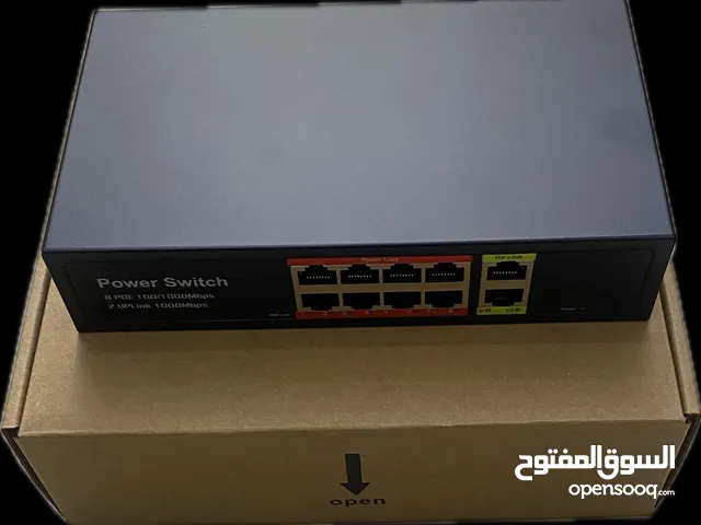 سويتش POE جيجابت 8 قنوات + 2 Uplink POE SWITCH GIGABIT 8 CHANNELS + 2 UPLINK