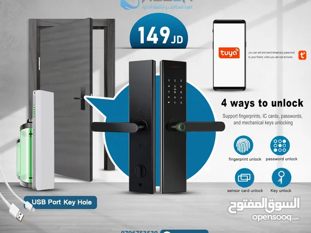 قفل باب ذكي SMART DOOR LOCK TUYA فقط ب 90 دينار لفتره محدوده