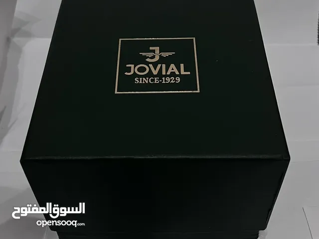 ساعة جوفيال جميلة جداً بالداخل كريستال زيركون ضمان وكيل عمان
