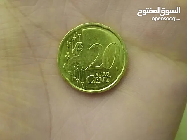 عملة نقدية  من عيار 10اورو سنت و20اورو سنت