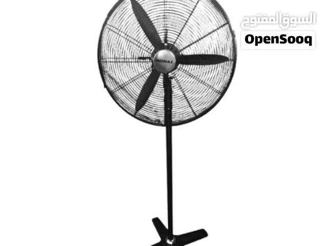 مروحة عمودية للمنزل والحدائق والمطاعم من سوناي، 30 بوصة، معدن- لون اسود، MA-30-S