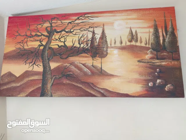 ثلاث لوحات فنية بحالي جديد استعمل خفيف جدن لالبع