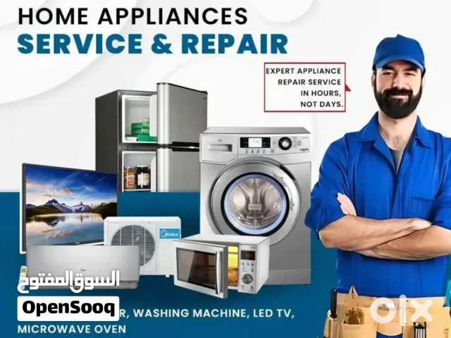 AC service refrigerator washing machine dishwasher cooking burner repairing service