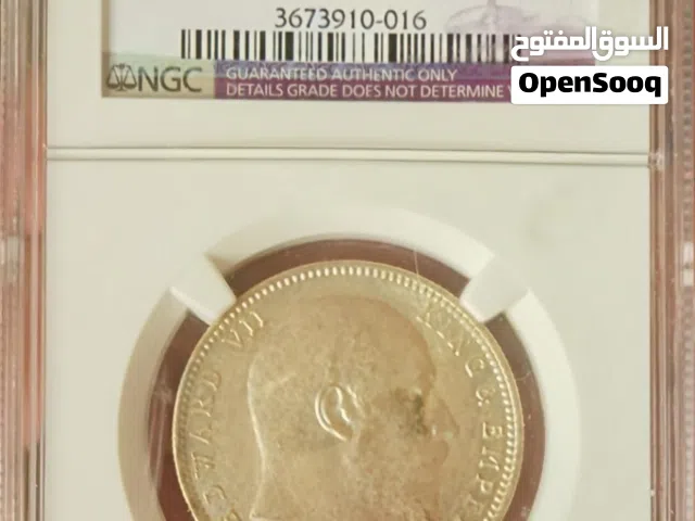 عملة فضة مقيمة روبيه الهند البريطانية 1907 c