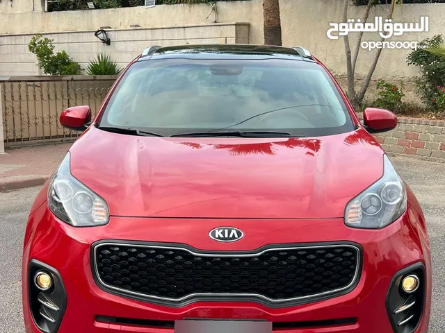 كيا سبورتاج 2017 فحص كامل 7 جيد لون خمري دهان الوكاله قاطعه مسافه 50.000 فقط وارد الشركه