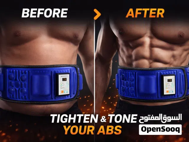 الحزام الإلكتروني الذكي لشد وتنسيق عضلات البطن – تصميم مريح، نتائج فعّالة، وسعر لا يُفوت فقط 5 دينار
