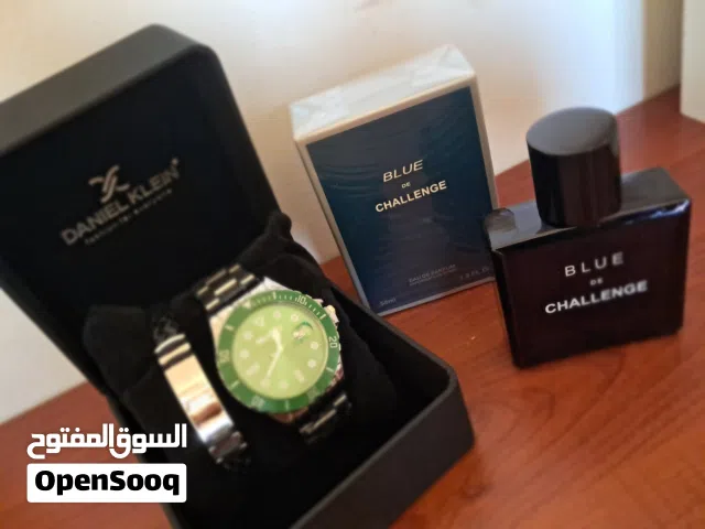 ساعة رجالية فخمة مع عطر صيفي وبكمية محدودة وبسعر مناسب