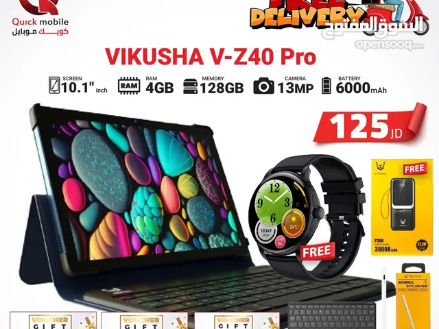 VIKUSHA TAB Z40 PRO ( 128GB ) 4 RAM NEW /// تابلت فيكوشا زد 40 برو ذاكره 128 جيجا الجديد كلياً