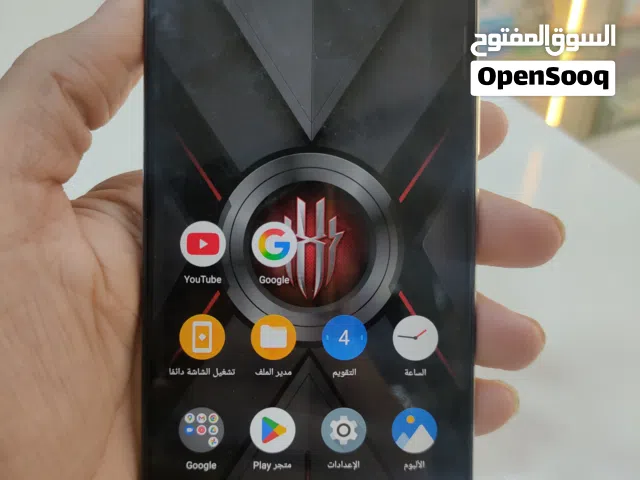 للبيع ريد مجك 6 بدون ملحقات  ذاكرة 128  رام 12  شاشة 144  ببجي 90