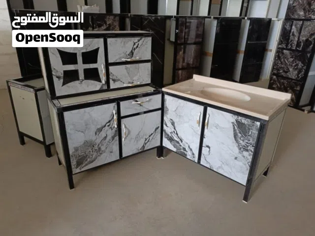 كاونتر المنيوم قياس متر ثلاث قطع سنك مرمر
