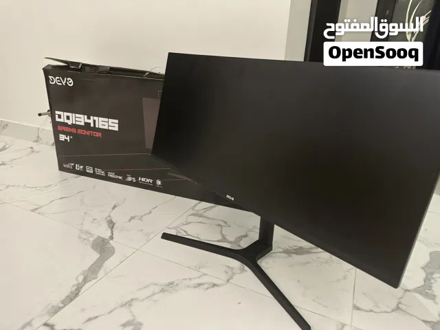 شاشة قيمنق من ديفو 34 " استعمال شهر