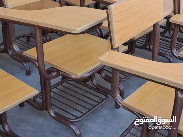 مقاعد مدرسيه مزدوجة مع مفرد حديد ثقيل وخشب ماليزي جميع الأوان