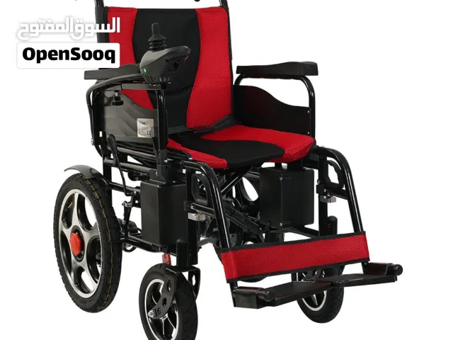 كرسي متحرك كهربائي العدد 1 جديد بنايلو  كرسي متحرك عادي العدد 1 كرسي نقل متطور العدد 1 سرير طبي