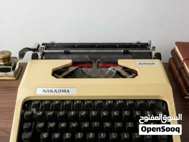 طابعه كلاسكيه من العصر القديم عمرها 100سنه من شركه   NAKAJIMA الغه عربي كتابه ناعمه فكتوري