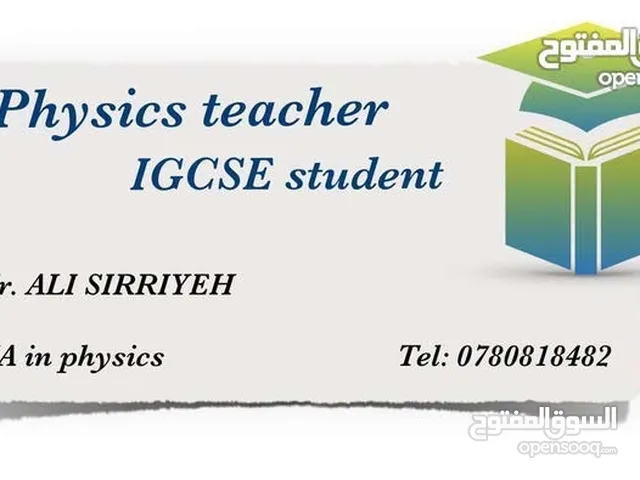Physics tutor for O and AS level IGCSE curriculum