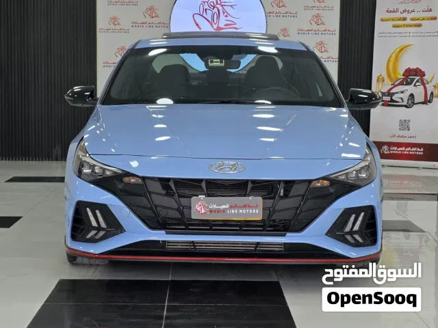 هيونداي إلنترا N-Line2023  رياضي مع تصميم خارجي شرس وجنوط رياضية ومقصورة رياضية