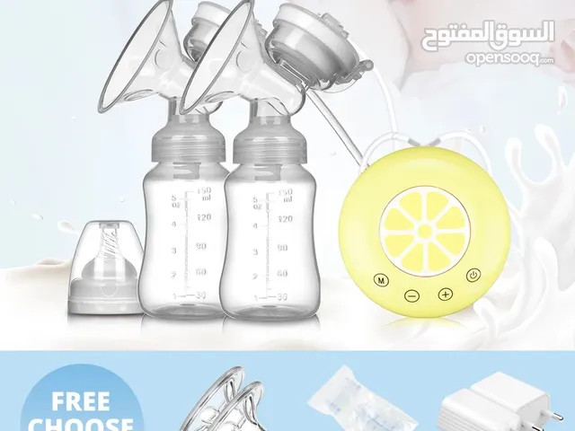 جهاز شفط الحليب النسائي الكهربائي قطعتين شفط رضاعتين اصلي و مكفووول شفاط حليب طبي