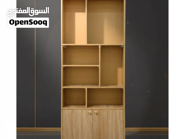 خزانة كتب خشبية عصرية متعددة الأرفف مع خزانة سفلية بسعر  التصفية الشاملة