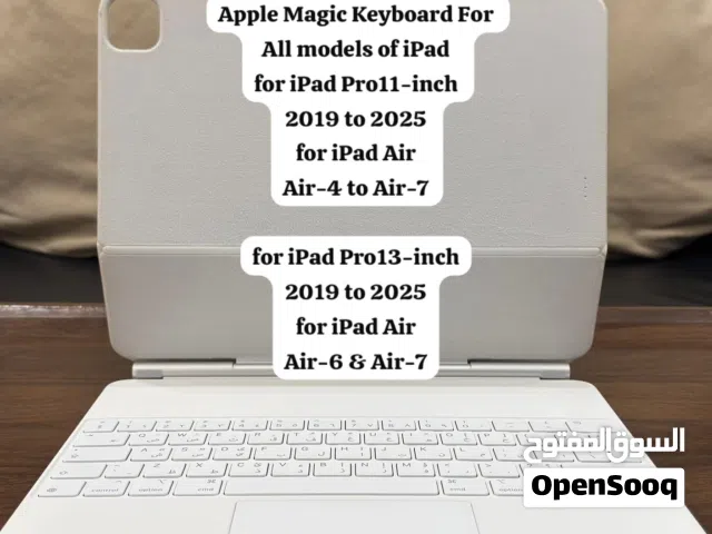 Apple Magic Keyboard for iPad 11-inch / 12.9-inch (Black+White) Arabic & English