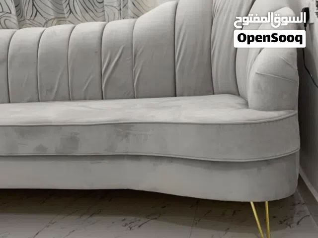 كنب جديد لون رمادي فاتح