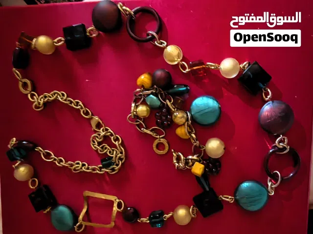 Murano venetian glass necklace and bracelet.