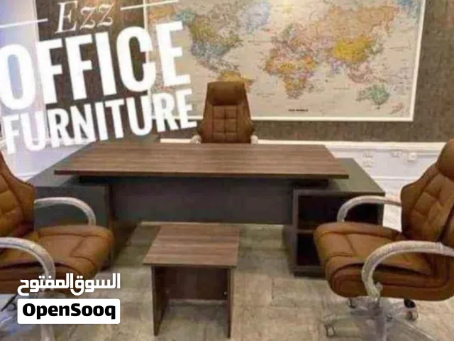 مكتب مدير مودرن خشب mdf اسباني مستورد مقاس 180سم شامل سايد جانبي+ وحده ادراج متحركه سنتر لوك