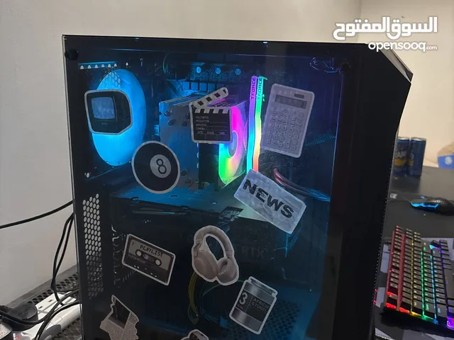 Pc للبيع على السوم و اذا تبي الشاشة و الماوس والكيبورد و السماعة معهن مواصفات البي سي : 4060rtx