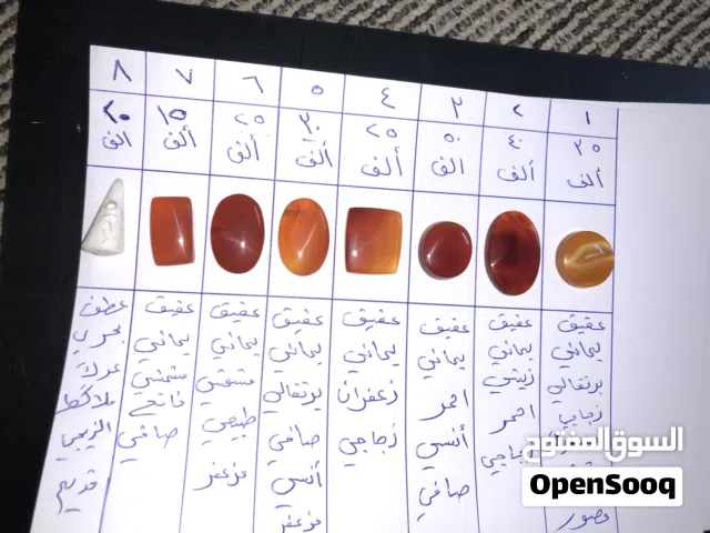 حجر عقيق يماني للبيع