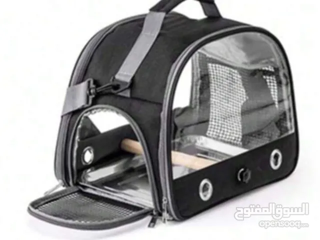 قفص طيور صغير للسفر، حامل طيور صغير محمول ببغاوات والطيور الصغيرة مع للوقوف وحصيرة مريحة بدون صينية