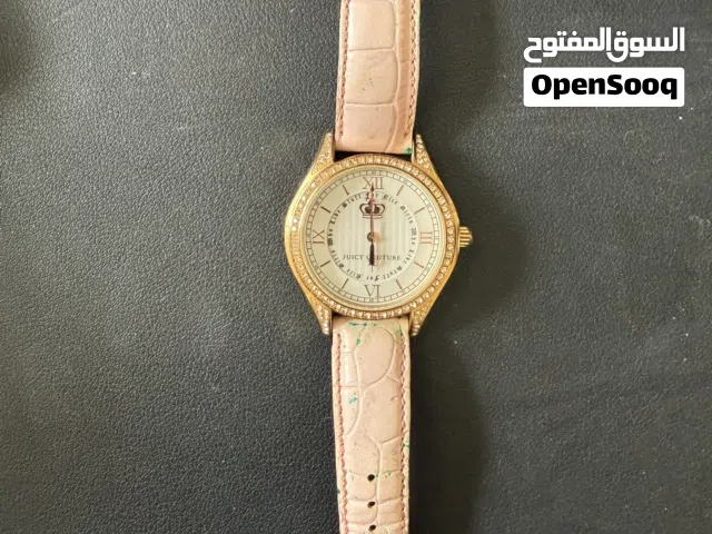Juicy Couture Watch  Rose Gold with Pink Leather Strap
