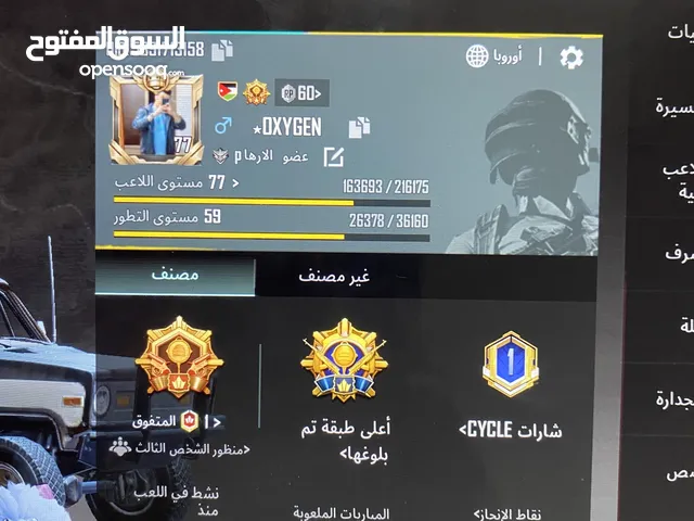 Pubg Accounts and Characters for Sale in Jerash