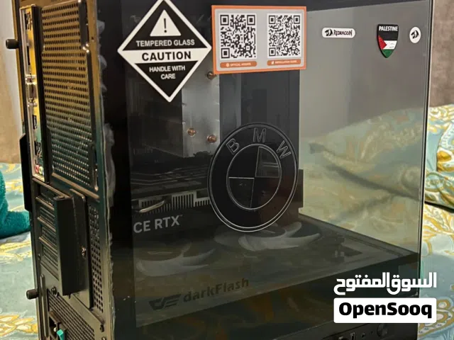 بي سي جيمنج مع جميع ملحقاته شاشه 180 هيرتز ماوس ماوس باد كيبورد سماعه