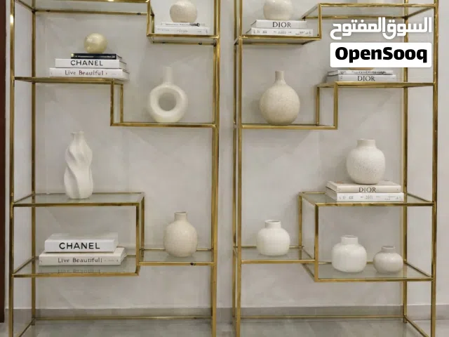 مكتبة مودرن لون ذهبي