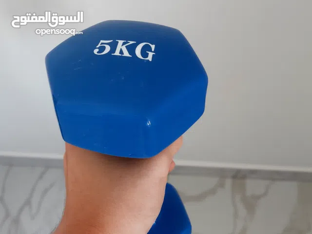 Pick Up For Today – 5kg Hex Blue Dumbbells – Vinyl Coated – Discounted Price for Today Only