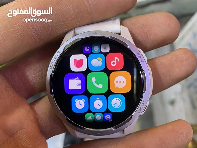 سلام عليكم ساعة ذكيه شاومي اصليه Xiaomi Watch S1 Active لون ابيض مستعمله قليل سعر 100 قفل اخت الجدي