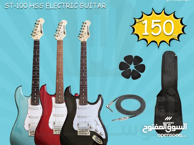 Moreno ST-100 HSS Electric Guitar with bag, cable and 3 picks جيتار مورينو الكتريك