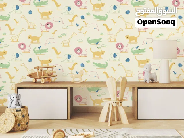 ورق جدران اطفال بأفضل الأسعار شامل التركيب والتوصيل متوفر تشكيلة واسعة من الورق  رسومات موديلات جديد